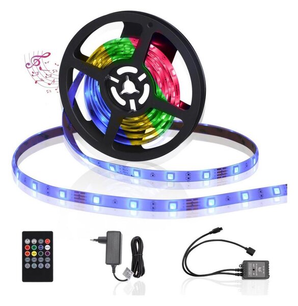 Aigostar - LED RGB Stmívatelný venkovní pásek 3m LED/24W/12/230V IP65 + DO