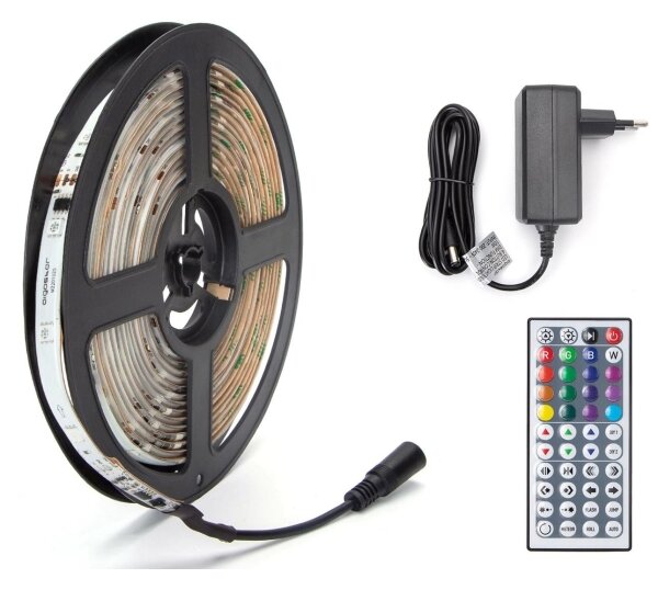 Aigostar - LED RGB Stmívatelný venkovní pásek 5m LED/24W/12/230V IP65 + DO