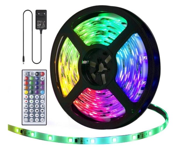 Aigostar - LED RGB Stmívatelný venkovní pásek 5m LED/24W/12/230V IP65 + DO