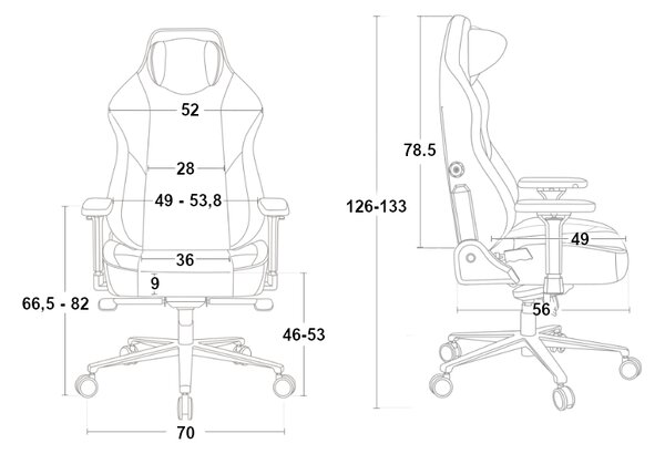 Herní židle DXRacer CRAFT GUILD WARS 2