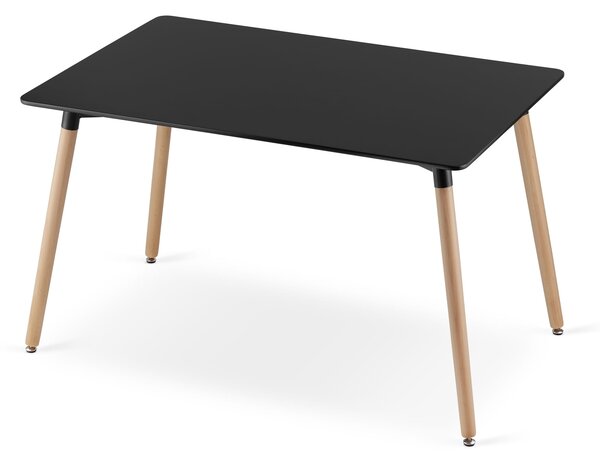 Černý jídelní stůl ADRIA 120x80 cm