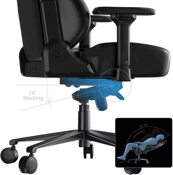 Herní židle DXRacer CRAFT šedá