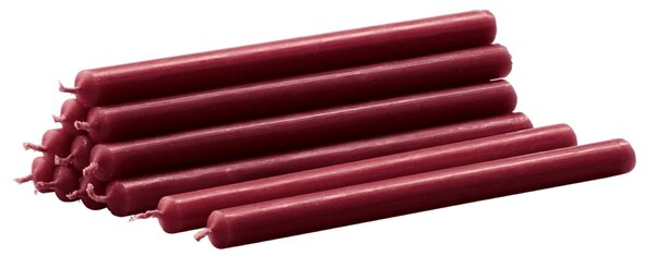 Svíčka STOFF Nagel Bordeaux – set 12 ks