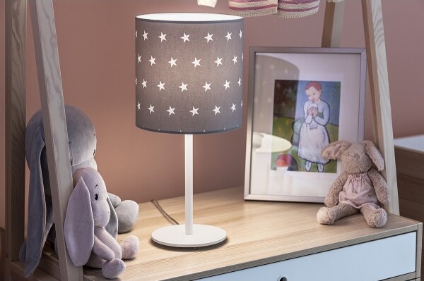 Argon 4126 - Stolní lampa MAGIC 1xE27/15W/230V šedá/bílá