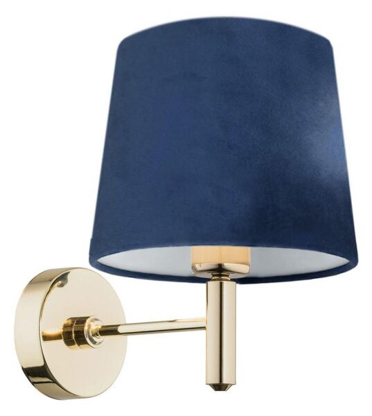 Argon 4348 - Nástěnná lampa PONTE 1xE27/15W/230V modrá/mosaz