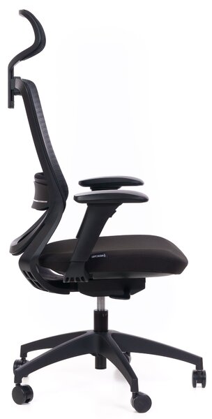 Kancelářská židle MERCURY SWIFT ČERNÝ PLAST, ČERNÁ – ergonomická, , 1054700