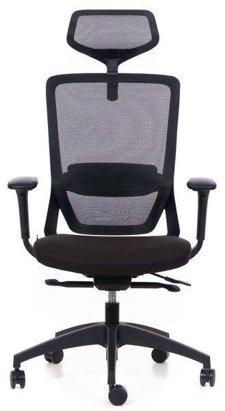 Kancelářská židle MERCURY SWIFT ČERNÝ PLAST, ČERNÁ – ergonomická, , 1054700