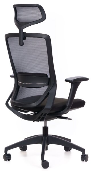 Kancelářská židle MERCURY SWIFT ČERNÝ PLAST, ČERNÁ – ergonomická, , 1054700