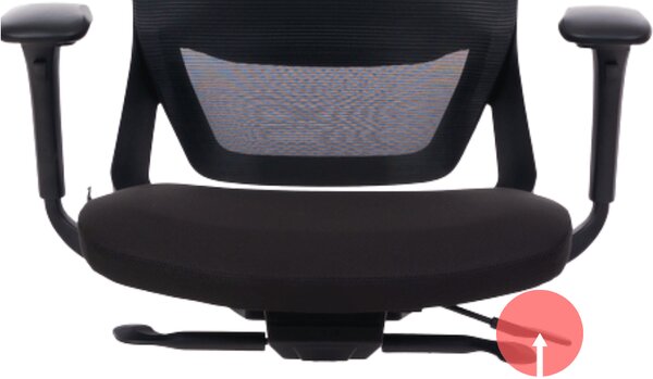 Kancelářská židle MERCURY SWIFT ČERNÝ PLAST, ČERNÁ – ergonomická, , 1054700