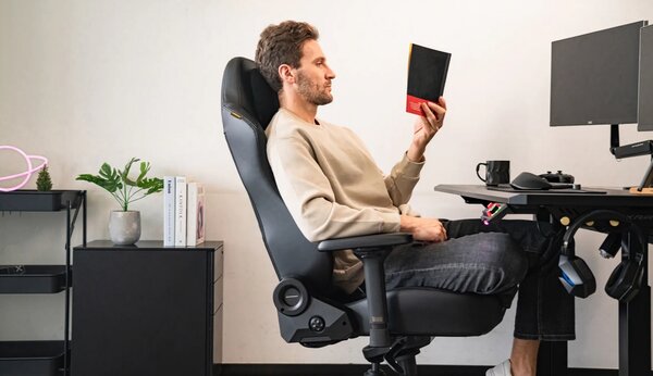 DXRACER Herní židle Martian černá, látková