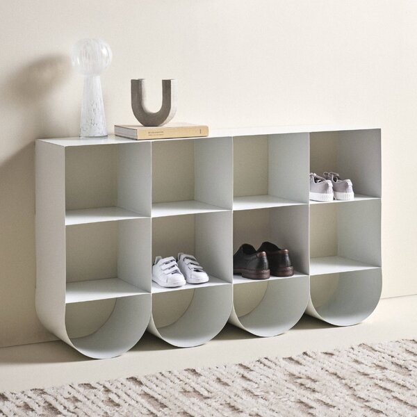 Jotex Bílý kovový botník WAWAY 120 x 30 cm