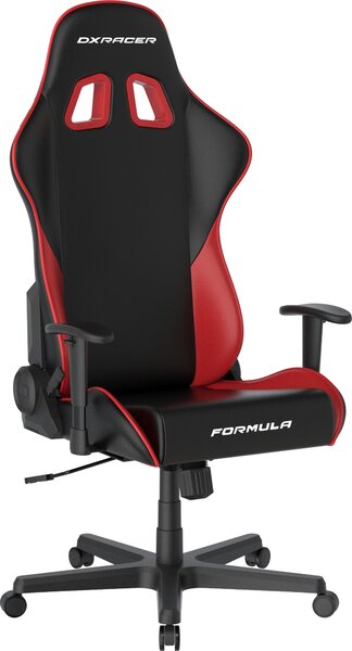 DXRACER erní židle Formula černo-červená, koženka