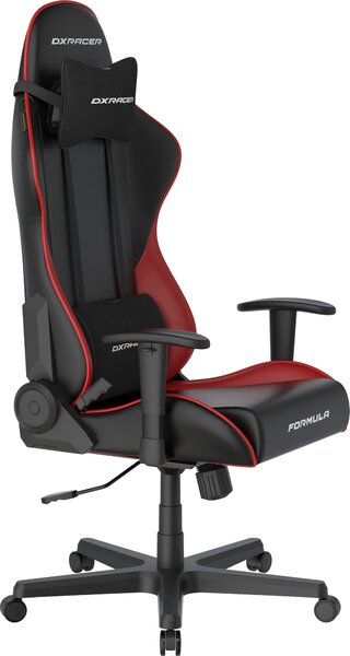 DXRACER erní židle Formula černo-červená, koženka