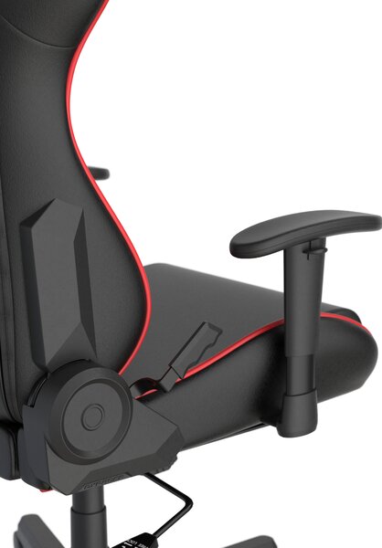 DXRACER erní židle Formula černo-červená, koženka