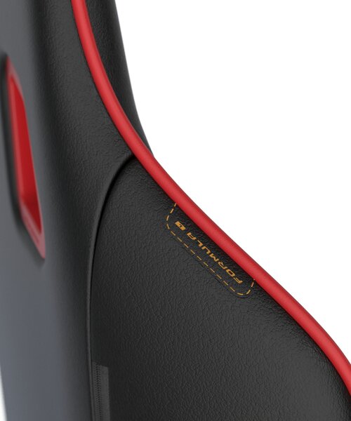 DXRACER erní židle Formula černo-červená, koženka