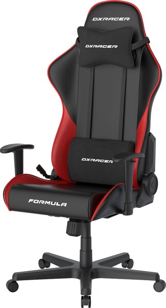 DXRACER erní židle Formula černo-červená, koženka