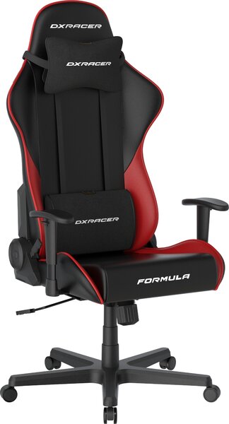 DXRACER erní židle Formula černo-červená, koženka