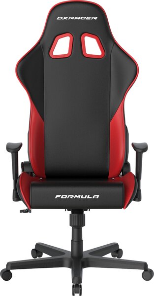 DXRACER erní židle Formula černo-červená, koženka