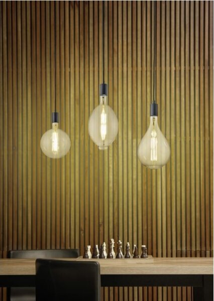 Trio - LED Stmívatelný lustr na lanku GINSTER 3xE27/8W/230V