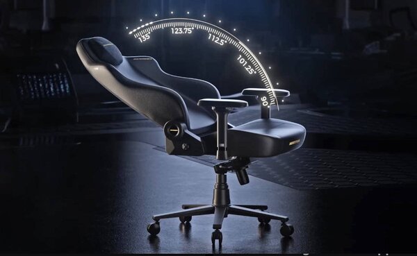 DXRACER Herní židle Martian černá, látková