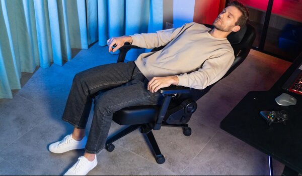 DXRACER Herní židle Martian černá, látková