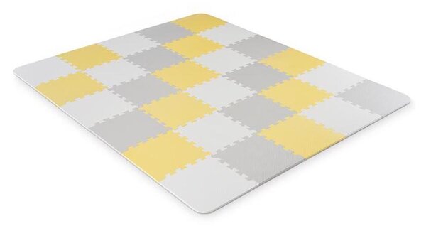 KINDERKRAFT - Pěnové puzzle LUNO 30ks šedá/žlutá