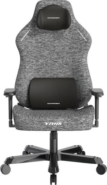 Herní židle DXRacer TANK šedá, látková