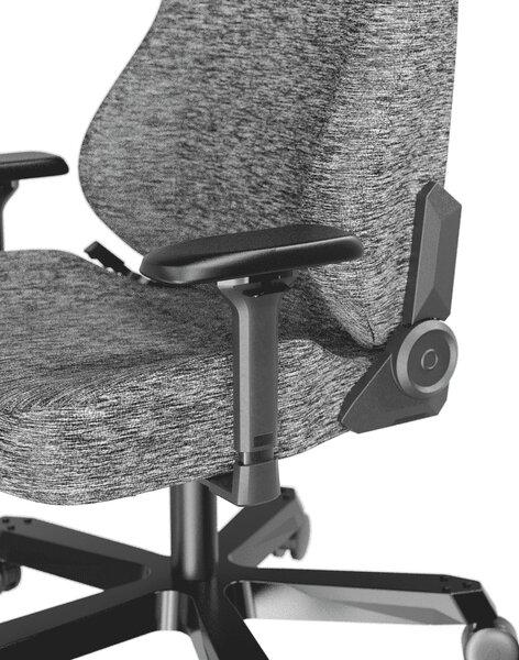 Herní židle DXRacer TANK šedá, látková
