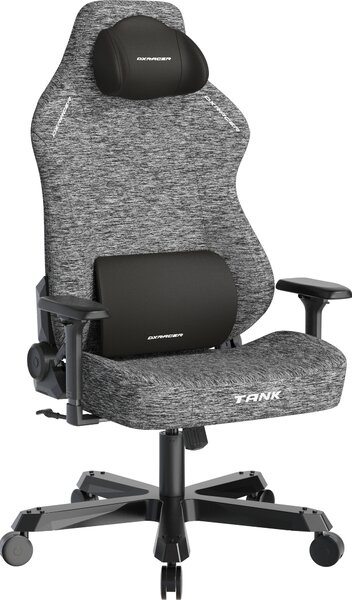 Herní židle DXRacer TANK šedá, látková