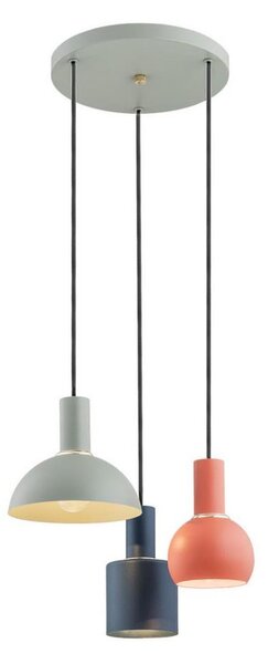Argon 1479 - Lustr na lanku SINES 3xE27/15W/230V zelená/modrá/oranžová