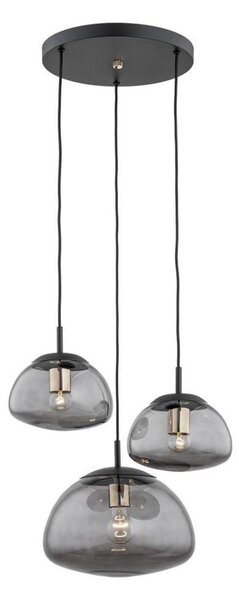 Argon 1493 - Lustr na lanku TRINI 3xE27/15W/230V černá