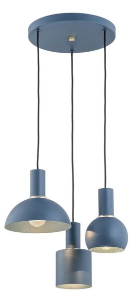 Argon 1471 - Lustr na lanku SINES 3xE27/15W/230V modrá