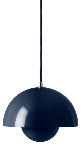 Závěsná svítidlo &Tradition, Flowerpot VP1, stmívatelné, Modrá, Obývací pokoj, Kov, Design