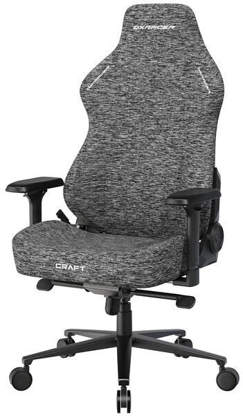Herní židle DXRacer CRAFT šedá, látková