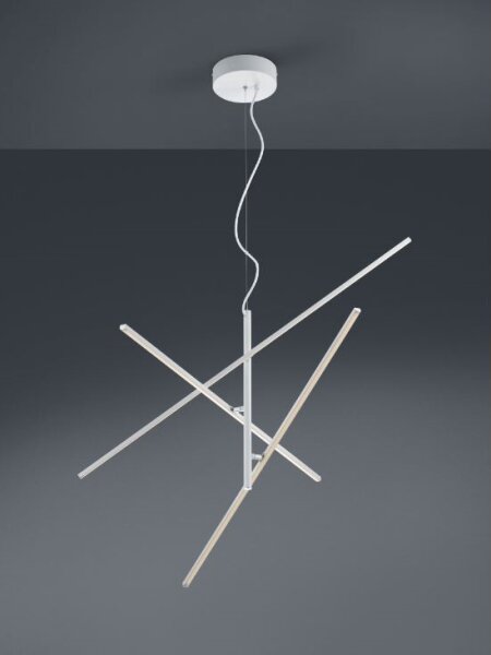 Trio - LED Stmívatelný lustr na lanku TIRIAC 3xLED/8,5W/230V bílá