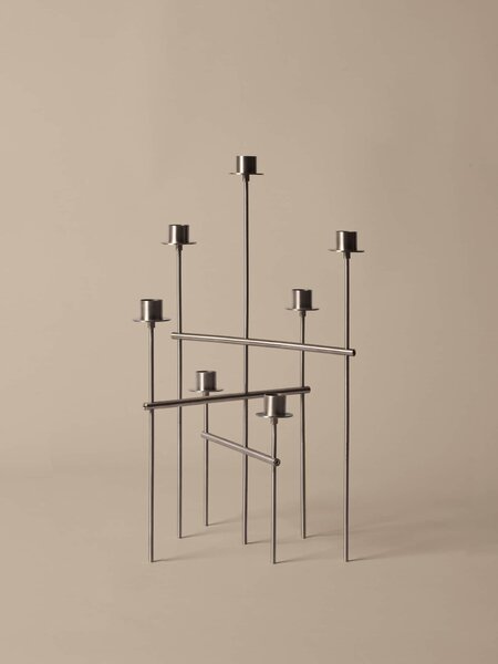Svícen Elysia Brushed Stainless Steel