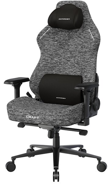 Herní židle DXRacer CRAFT šedá, látková