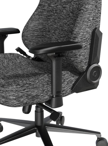 Herní židle DXRacer CRAFT šedá, látková