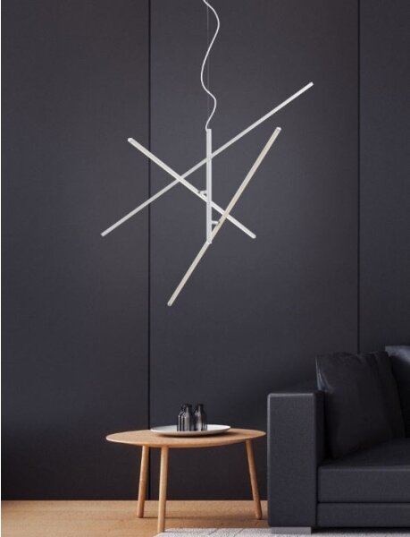 Trio - LED Stmívatelný lustr na lanku TIRIAC 3xLED/8,5W/230V bílá