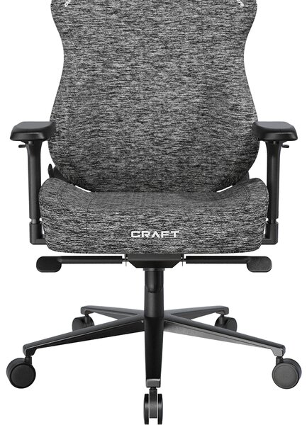 Herní židle DXRacer CRAFT šedá, látková