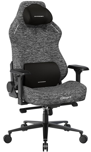 Herní židle DXRacer CRAFT šedá, látková