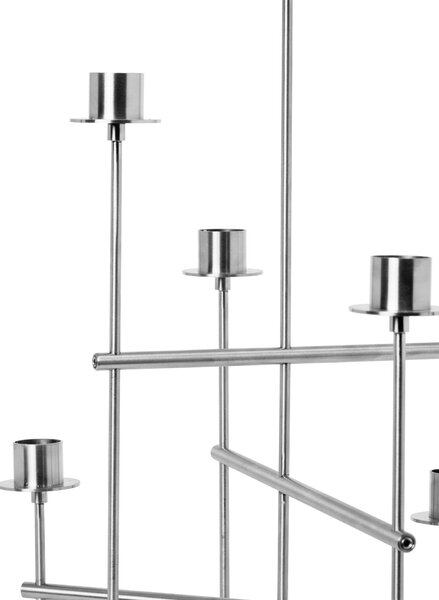 Svícen Elysia Brushed Stainless Steel
