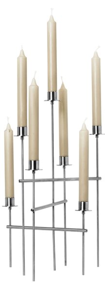 Svícen Elysia Brushed Stainless Steel