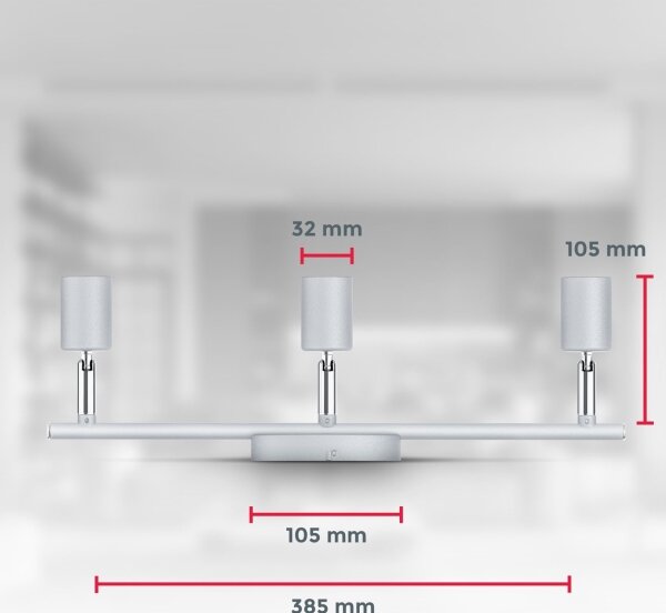 B.K.Licht 1409 - LED Bodové svítidlo 3xGU10/5W/230V
