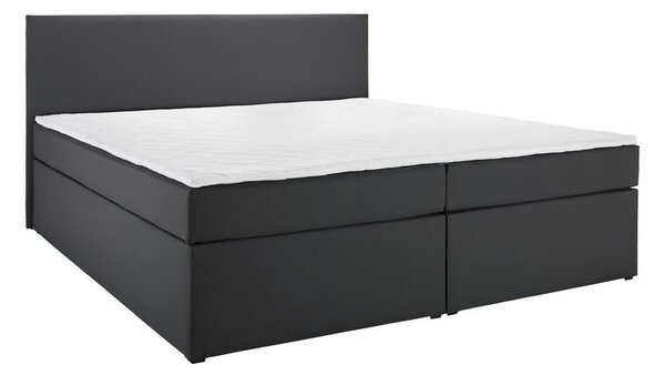 Boxspringová postel LUCY 180x200, tmavě šedá