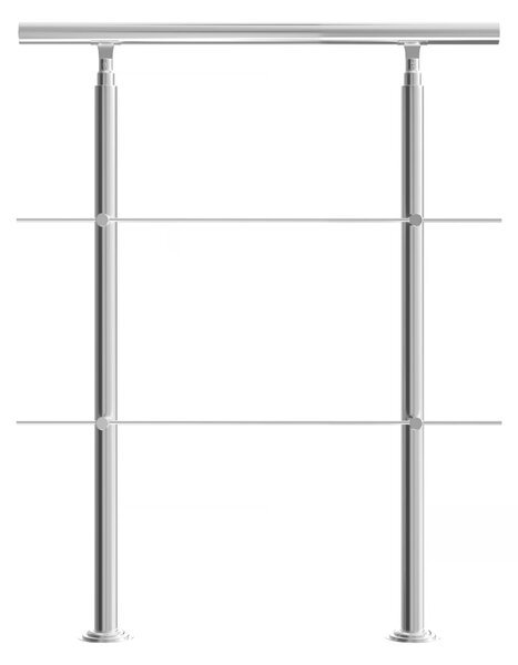 Deuba Schodišťové zábradlí 2 vzpěry - 80 cm