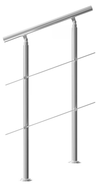 Deuba Schodišťové zábradlí 2 vzpěry - 80 cm