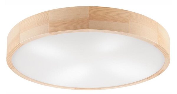 Stropní svítidlo NATURAL 4xE27/60W/230V pr. 57,5 cm borovice