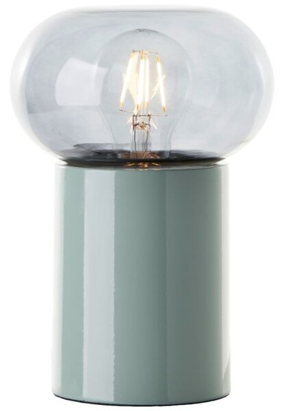 Brilliant 99002/74 Stolní lampa KNUT zelená & kouřové sklo