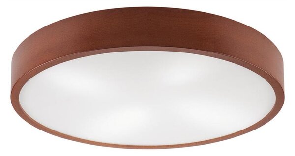Stropní svítidlo NATURAL 4xE27/60W/230V pr. 57,5 cm borovice/hnědá